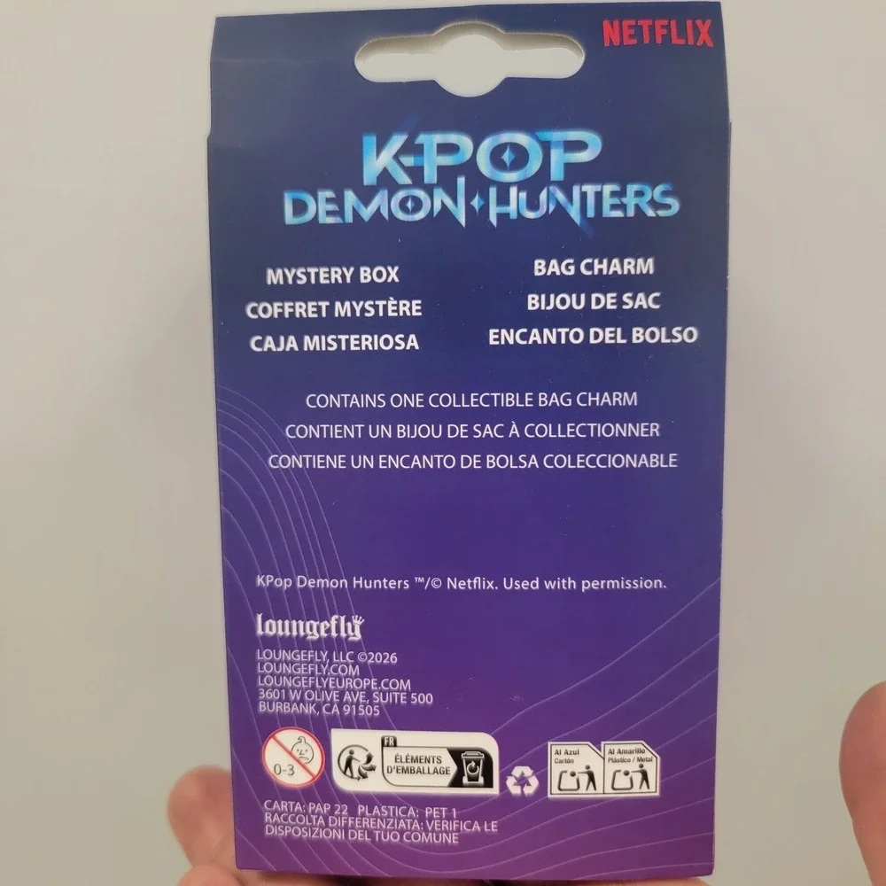 Loungefly + Netflix‎ KPOP DEMON HUNTERS MINI Backpack Keychain BAG CHARM ZOEY